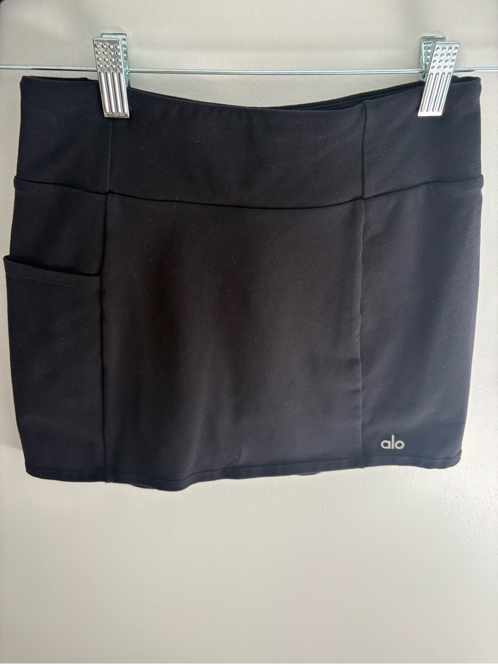 ALO Yoga Black Athletic Skort with Pocket